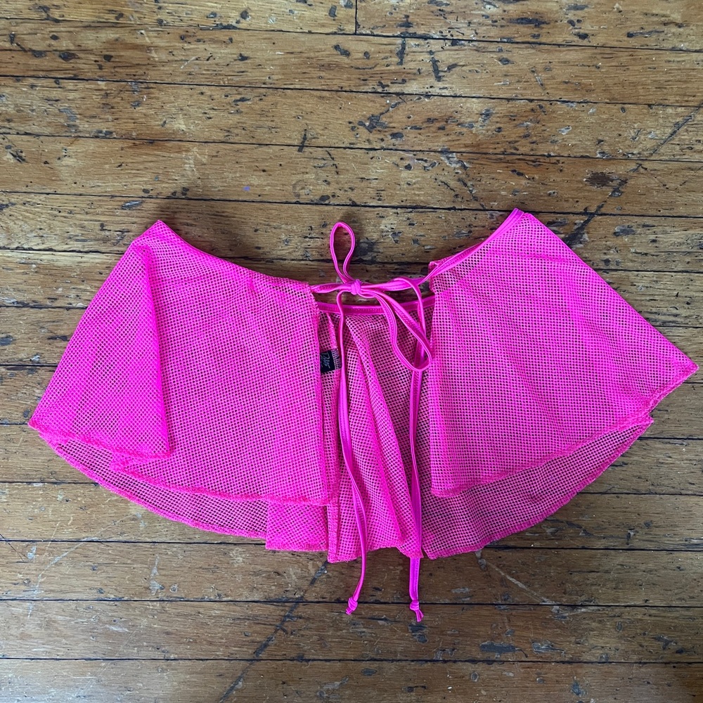 Rolita Couture Mesh wrap tie skirt